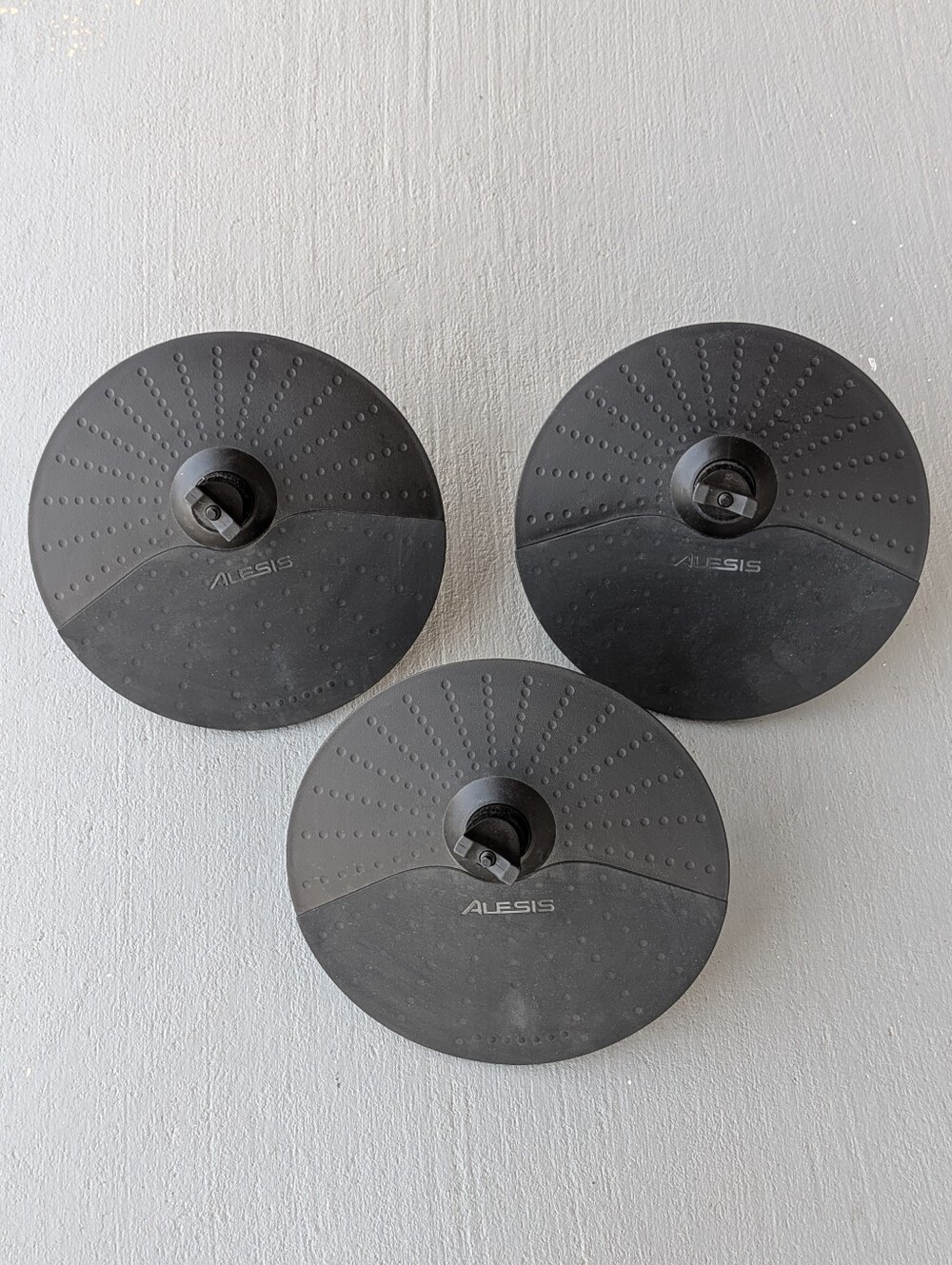 Alesis 10" Electronic Drum Cymbal Pads Lot of 3 - 2 Single Zone + 1 Choke